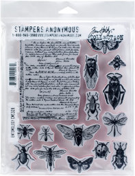 Bild von Tim Holtz Cling Stamps 7"X8.5"-Entomology