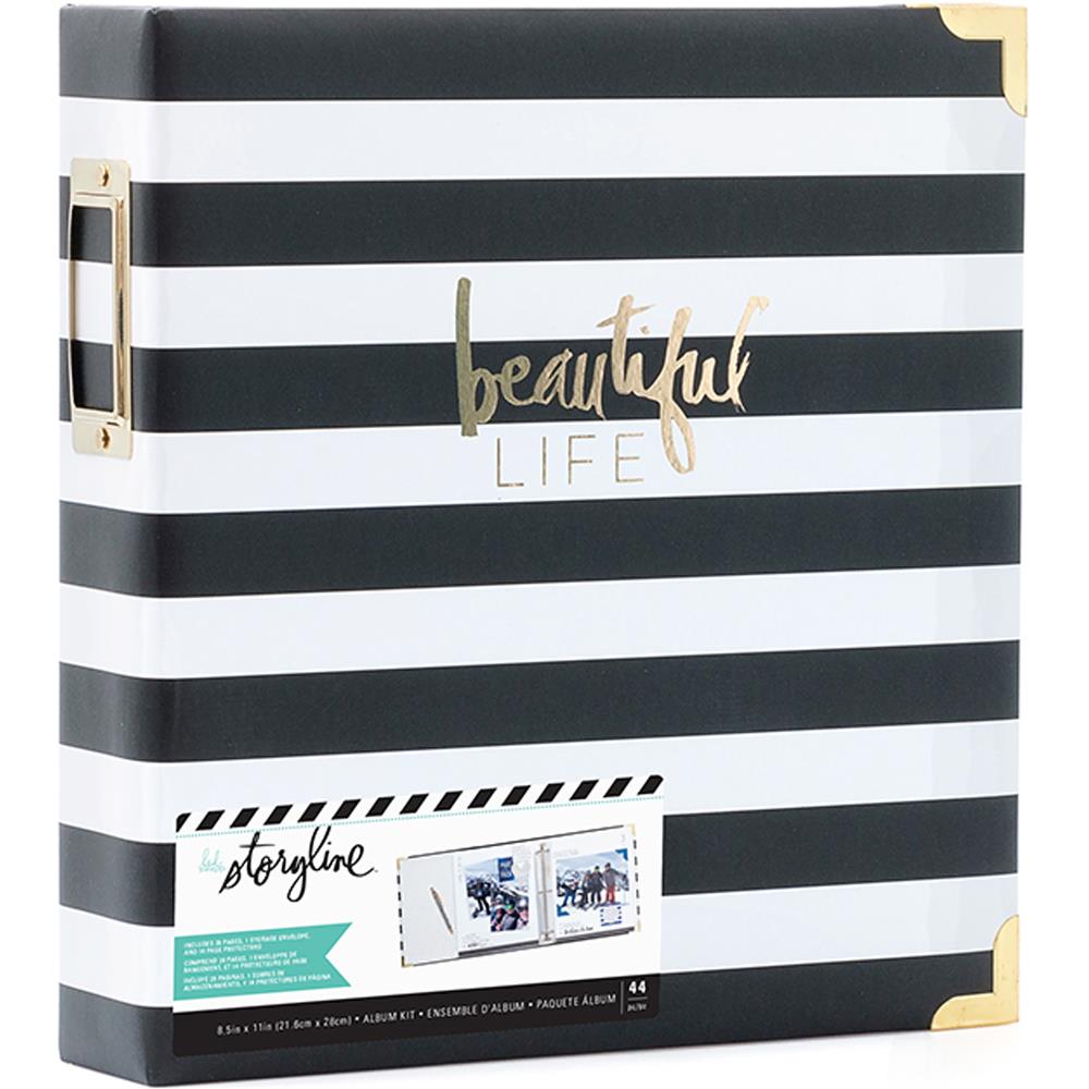 Bild von Heidi Swapp Storyline 3D-Ring Album 8.5"X11" Black Stripe