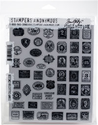 Bild von Tim Holtz Cling Stamps 7"X8.5"-Stamp Collector