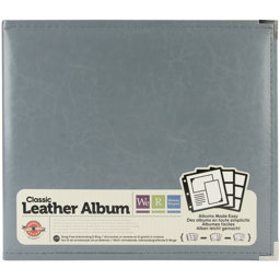 Bild von We R Classic Leather D-Ring Album 12"X12"-Charcoal