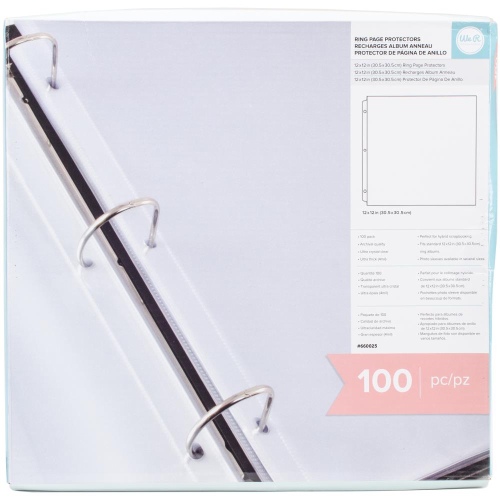 Bild von We R Memory Keepers 12"X12" Ring Page Protectors 100/Pkg-
