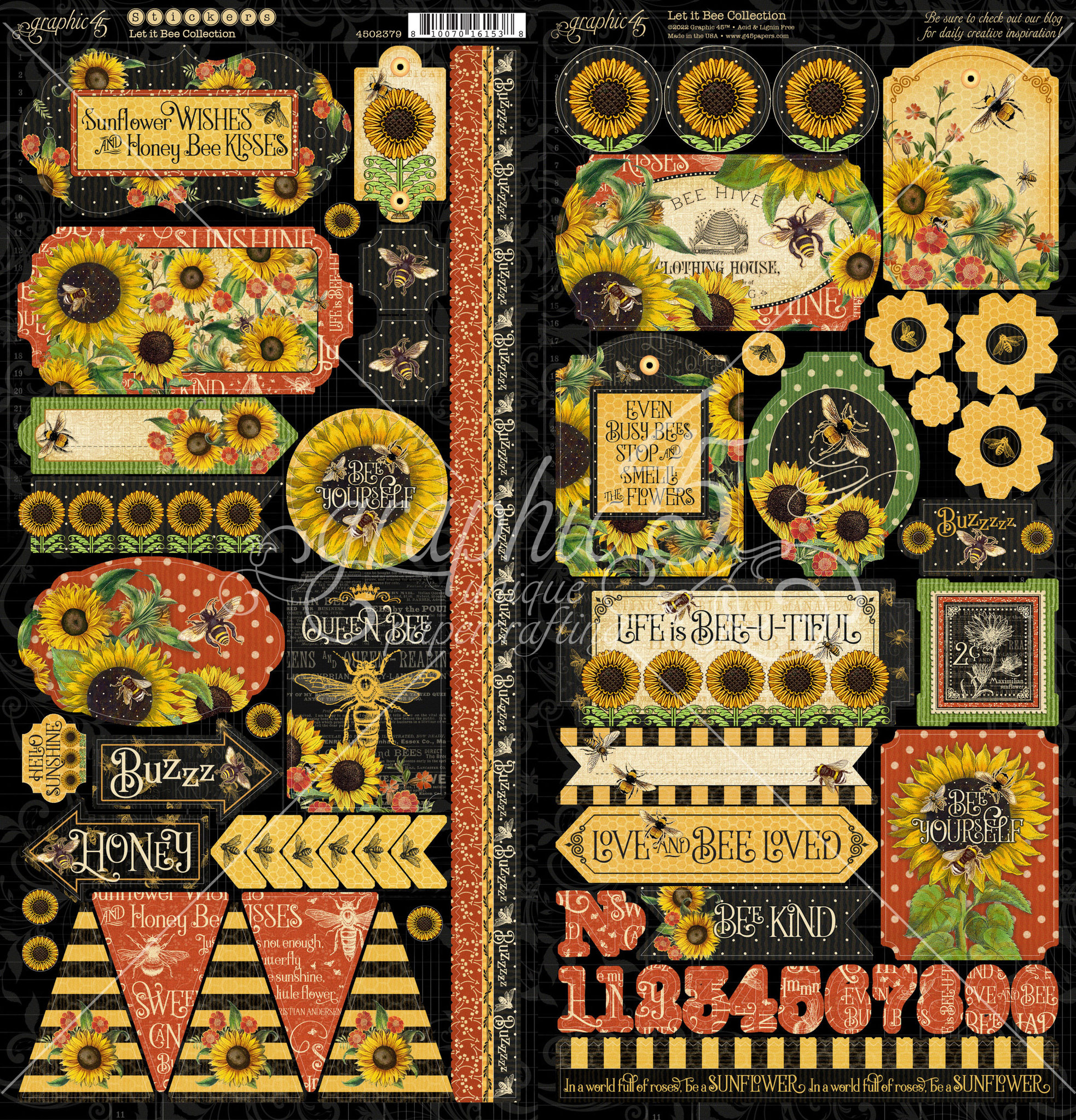 Bild von Graphic45 - Let it Bee Collection - Stickers