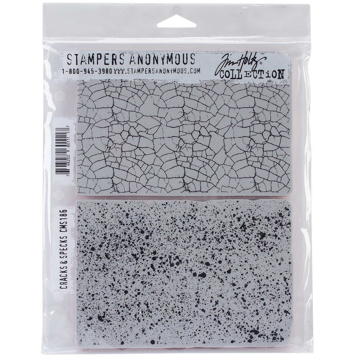 Bild von Tim Holtz Cling Stamps 7"X8.5"-Cracks & Specks