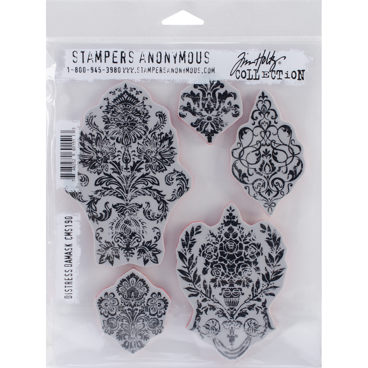 Bild von Tim Holtz Cling Stamps 7"X8.5"-Distress Damask