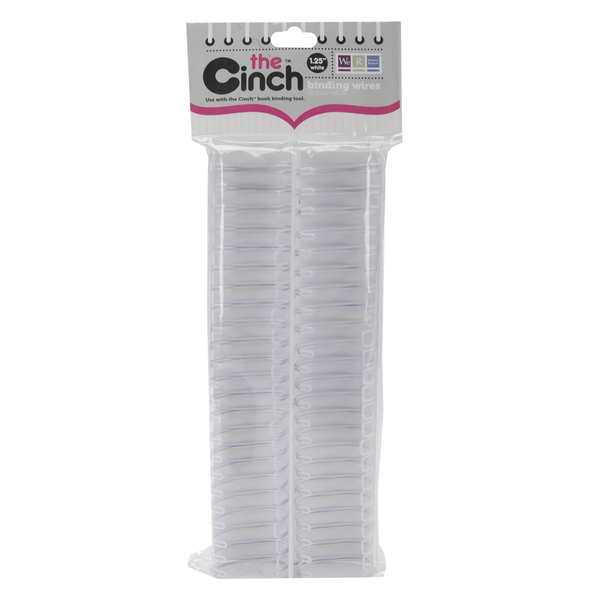 Bild von Cinch Wires 1.25" 2/Pkg-White