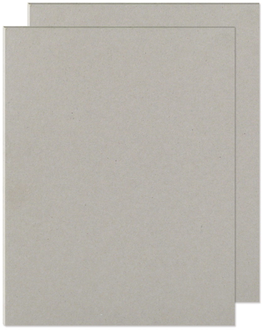 Bild von We R Cinch Book Board 8.5"X11" 2/Pkg-Gray Chipboard