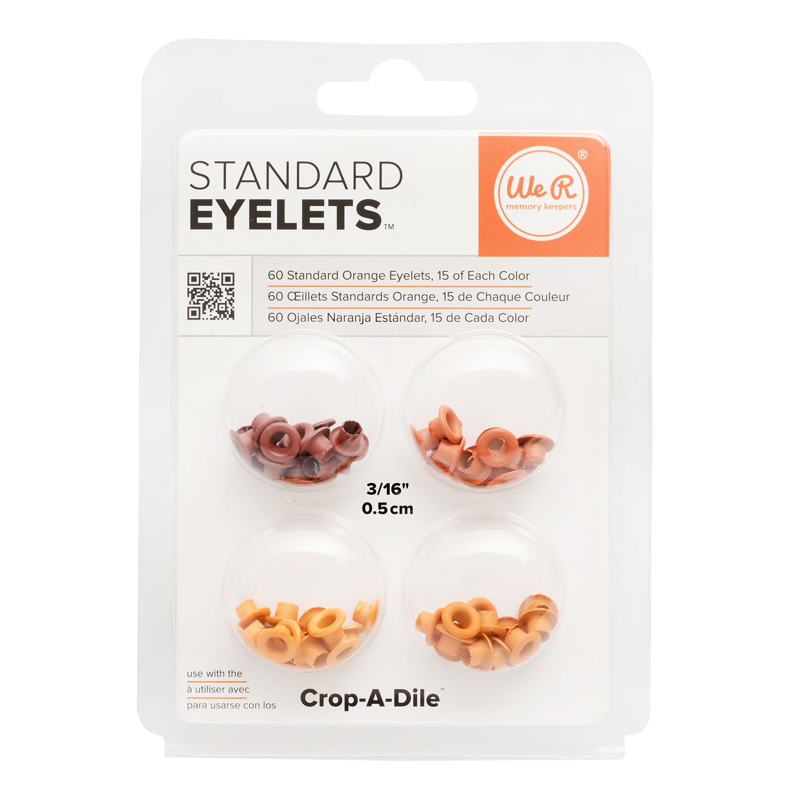 Bild von We R Eyelets Standard 60/Pkg-Orange