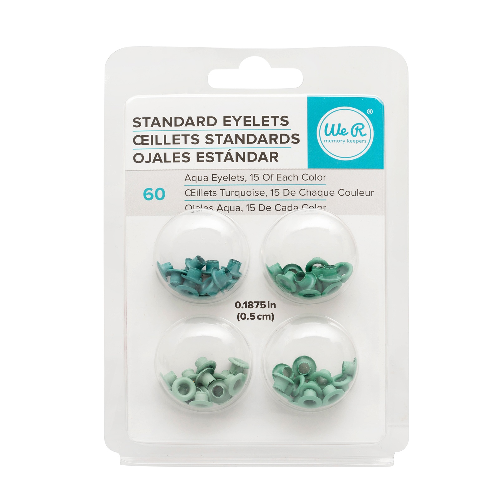 Bild von We R Eyelets Standard 60/Pkg-Aqua