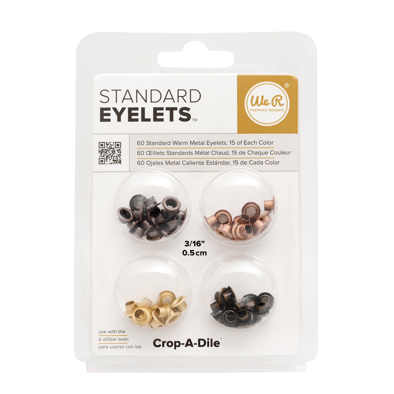 Bild von We R Eyelets Standard 60/Pkg-Warm Metal