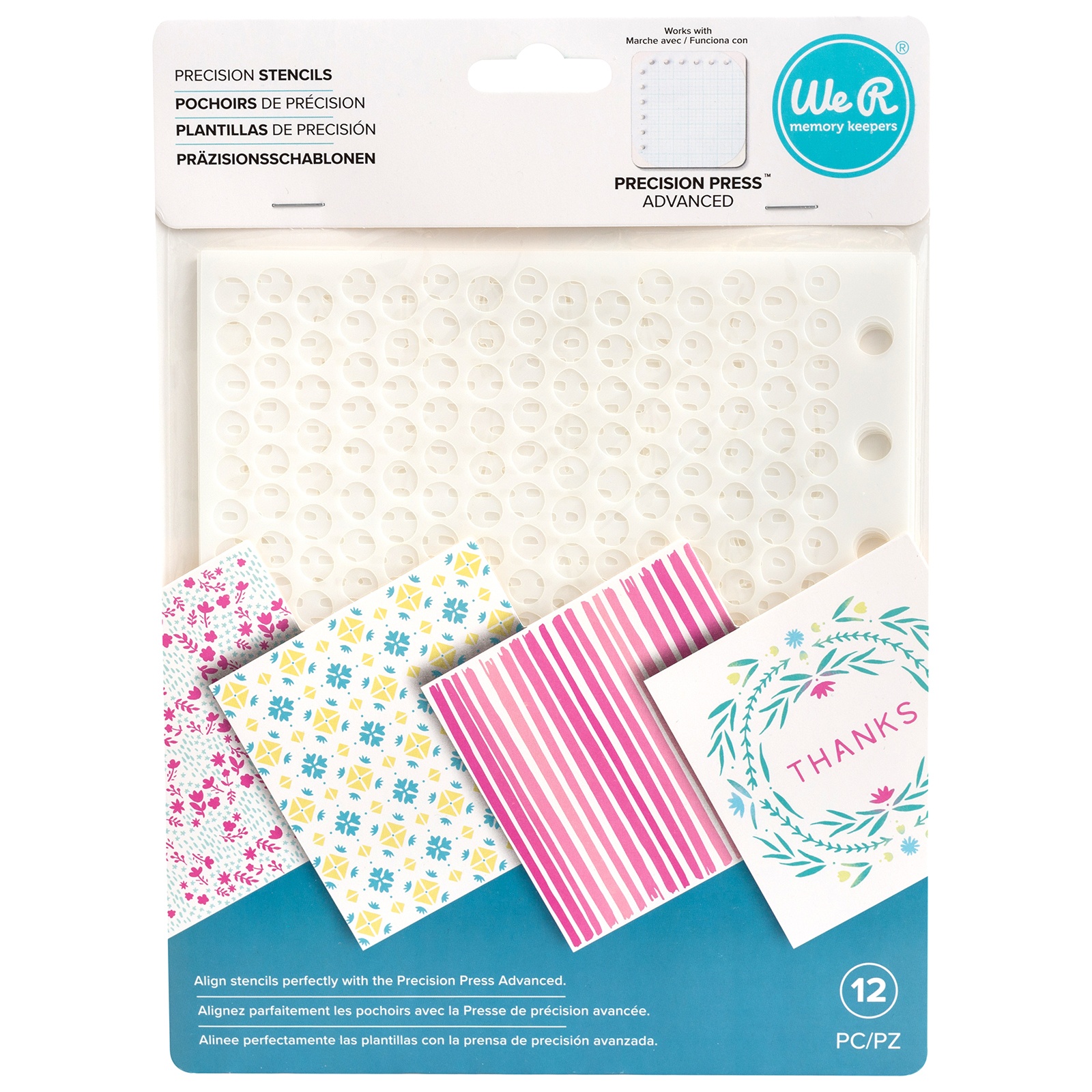 Bild von We R Memory Keepers Precision Stencils 12/Pkg-