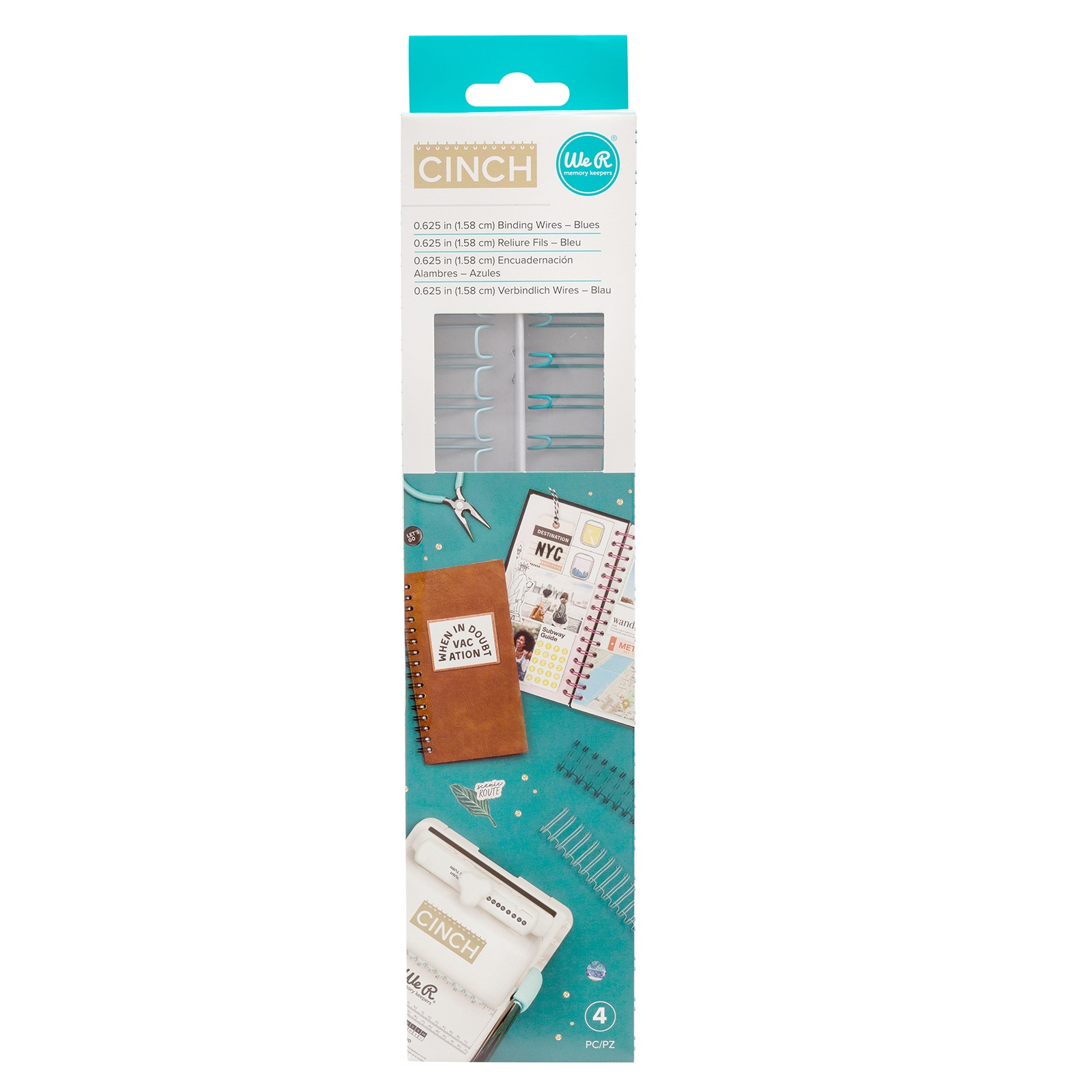 Bild von We R Memory Keepers Cinch Wires .625" 4/Pkg-Mint