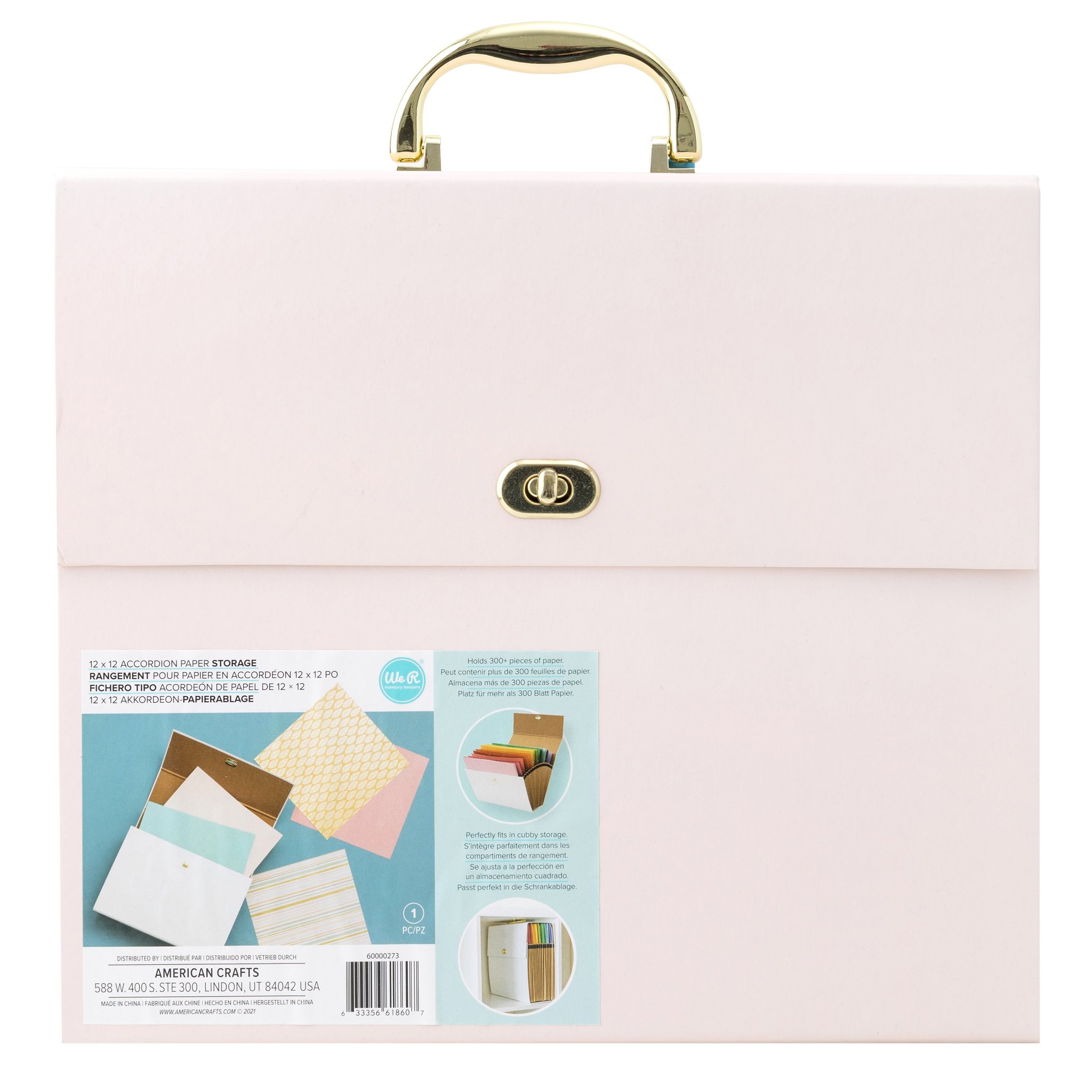 Bild von We R Accordion Paper Storage 12"X12"-Pink