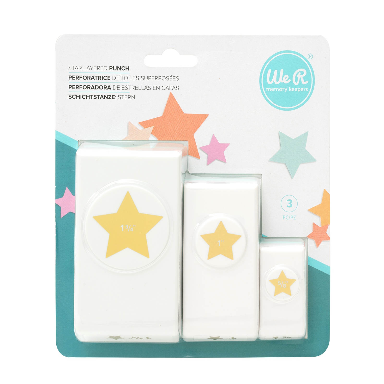 Bild von We R Memory Keepers Layering Punches 3/Pkg-Star