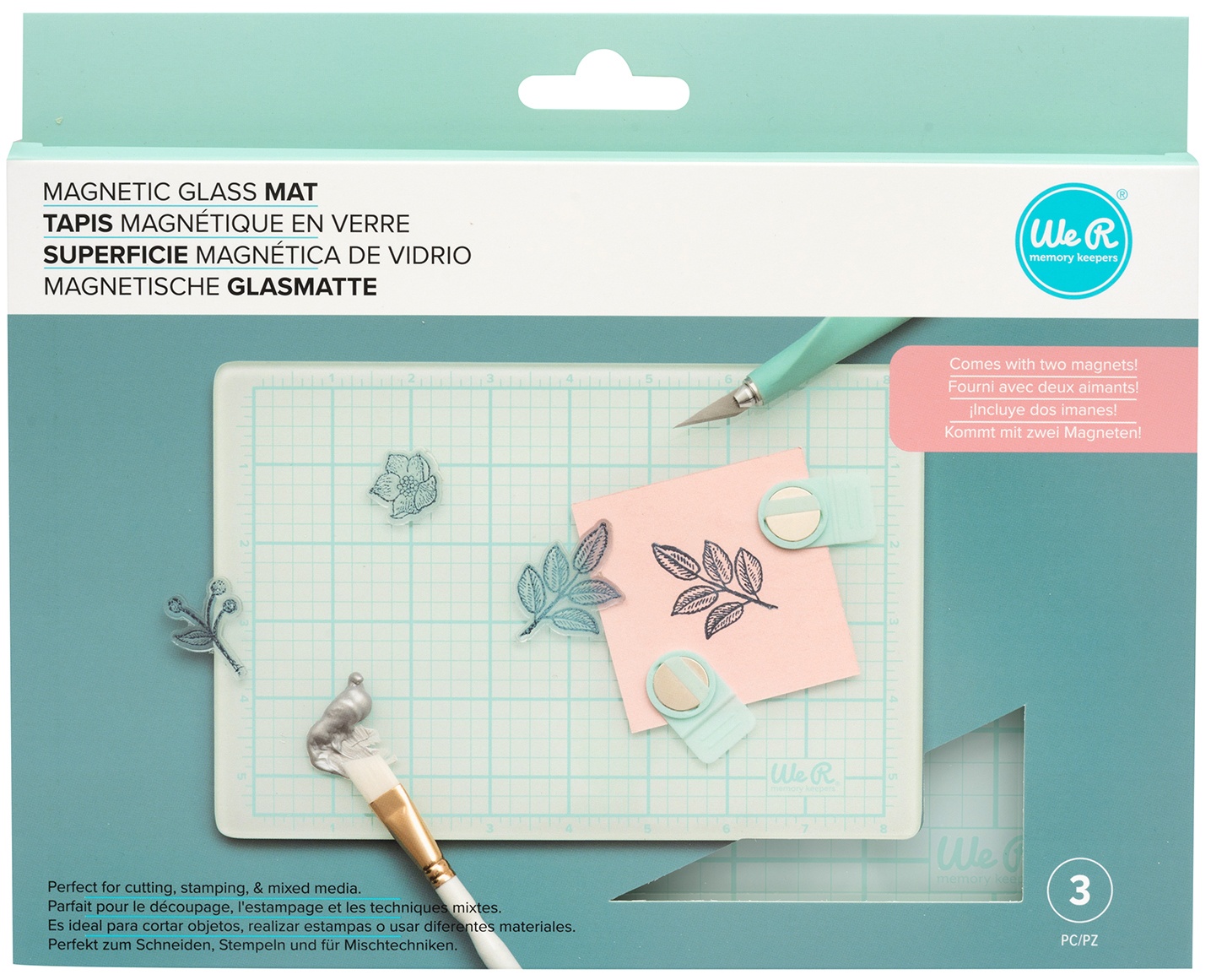 Bild von We R Memory Keepers Magnetic Glass Mat 9"X6" 3/Pkg-