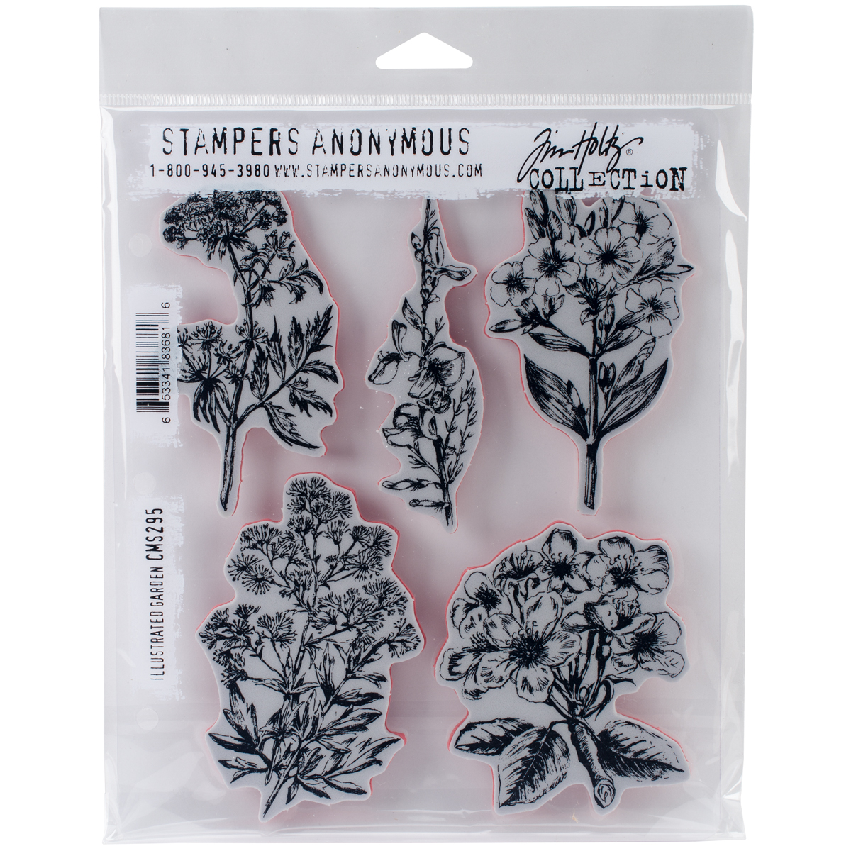 Bild von Tim Holtz Cling Stamps 7"X8.5"-Illustrated Garden