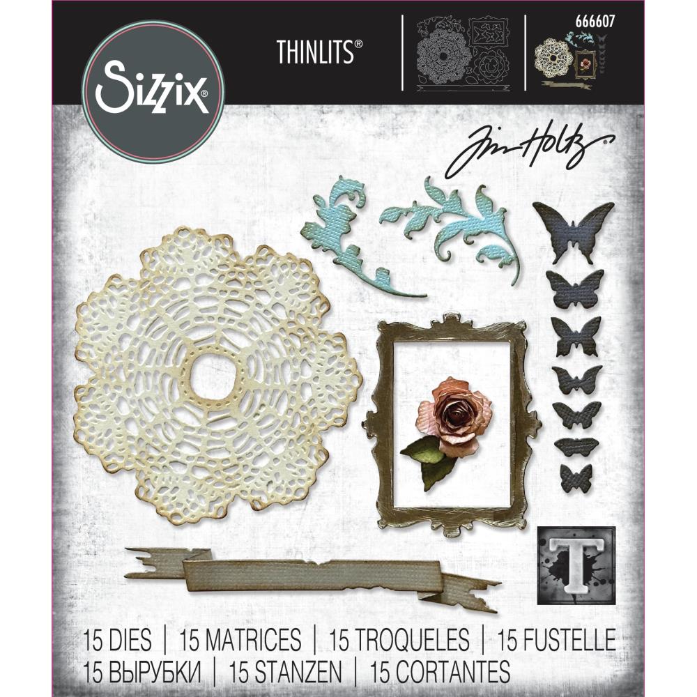 Bild von Sizzix Thinlits Dies By Tim Holtz 15/Pkg - Vault Boutique