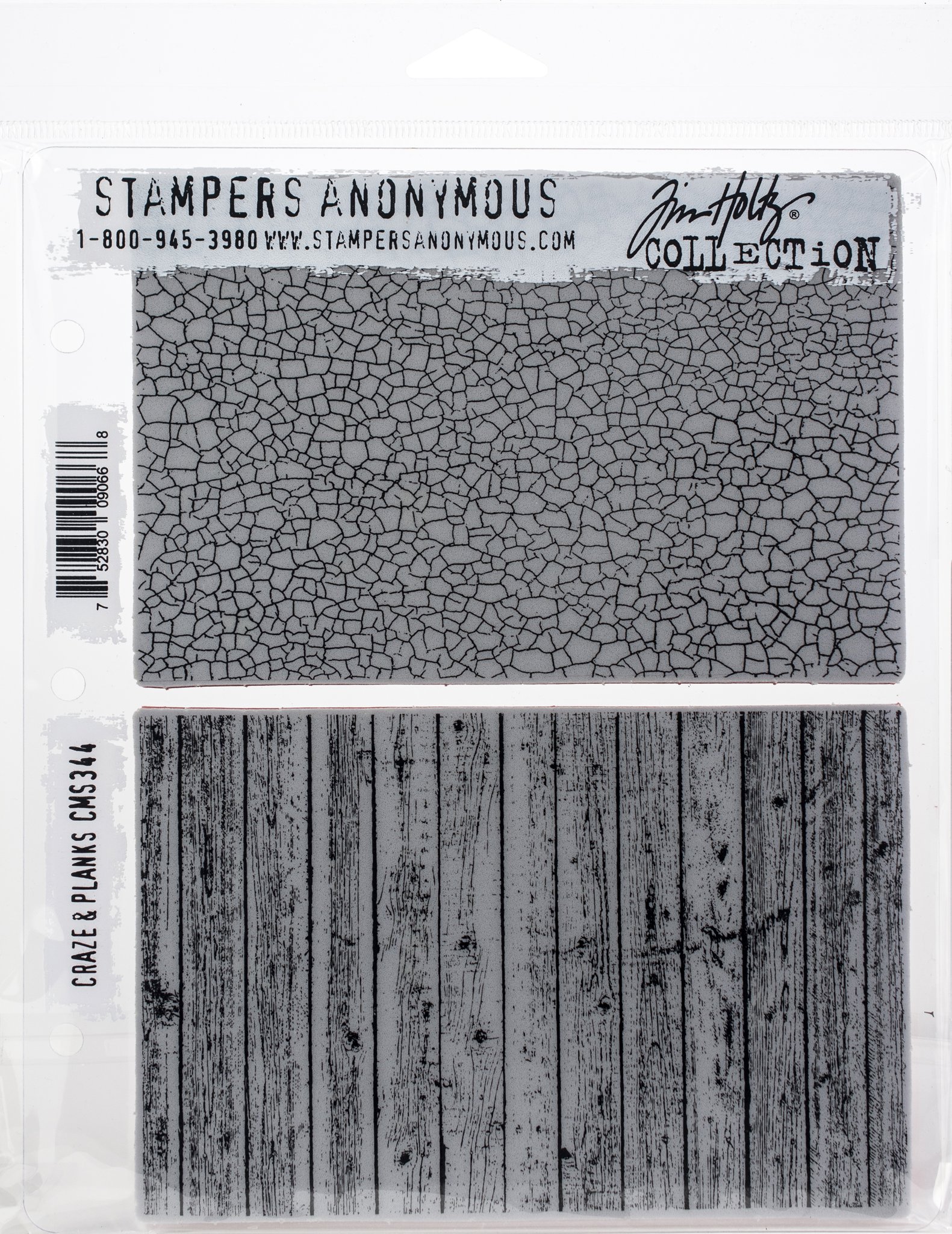 Bild von Tim Holtz Cling Stamps 7"X8.5"-Craze & Planks