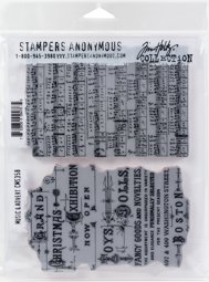 Bild von Tim Holtz Cling Stamps 7"X8.5"-Music & Advert