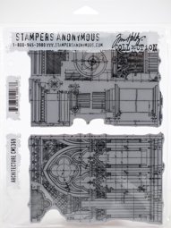 Bild von Tim Holtz Cling Stamps 7"X8.5"-Architecture