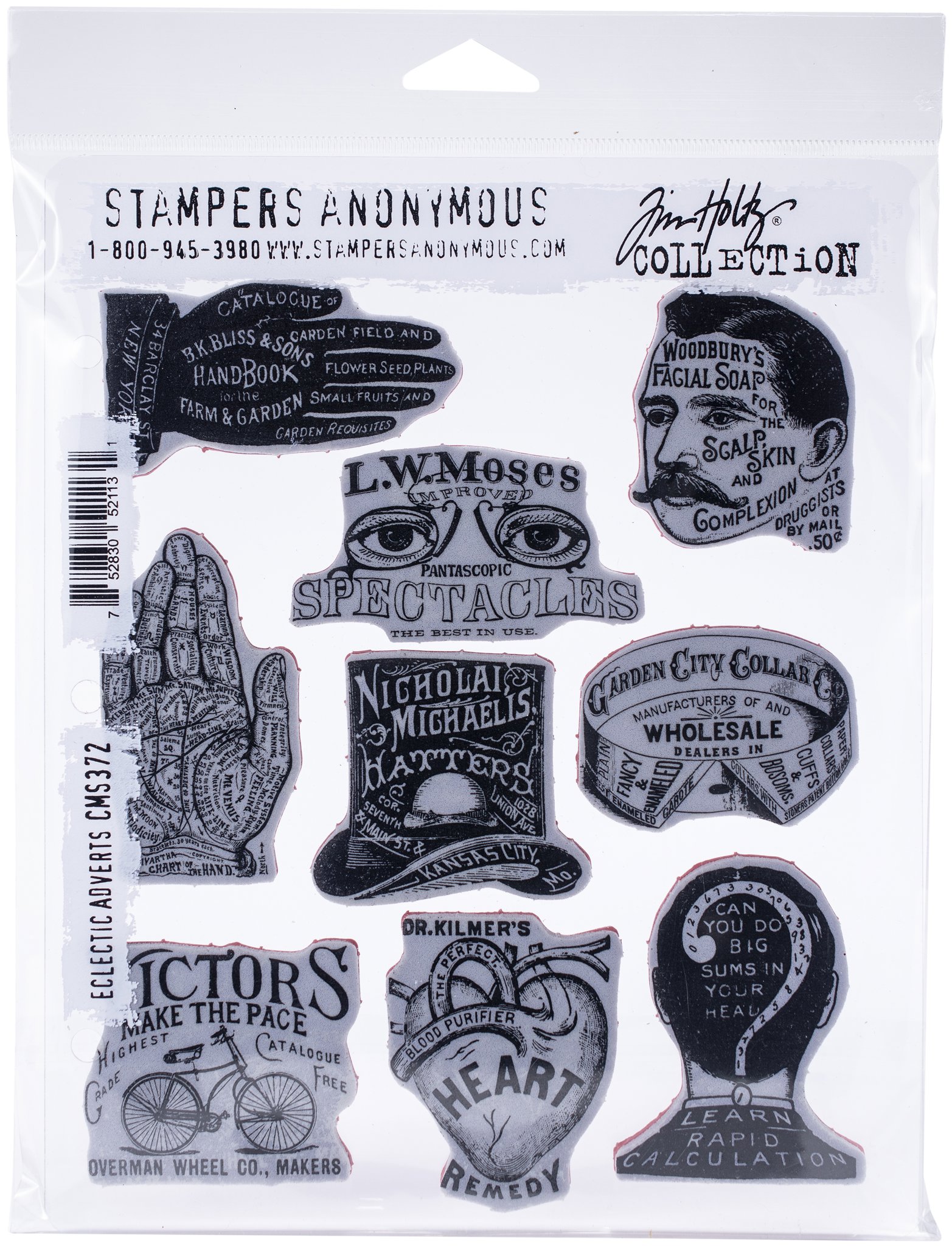Bild von Tim Holtz Cling Stamps -Eclectic Adverts
