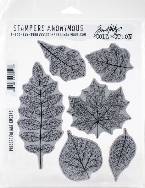 Bild von Tim Holtz Cling Stamps 7"X8.5"-Pressed Foliage