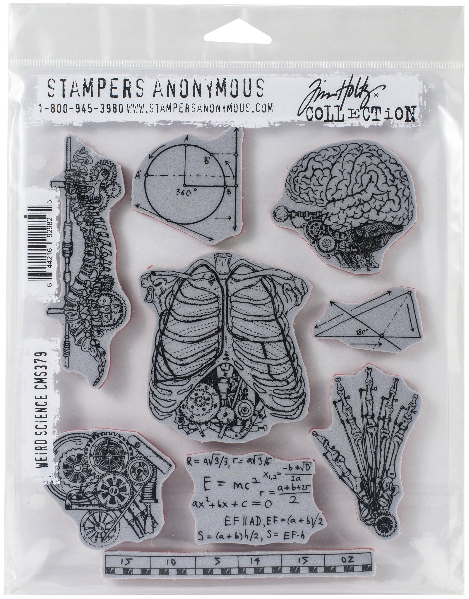 Bild von Tim Holtz Cling Stamps -Weird Science