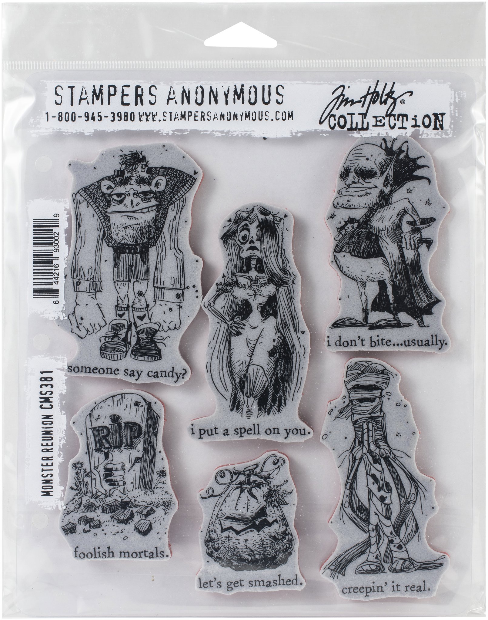 Bild von Tim Holtz Cling Stamps -Monster Reunion