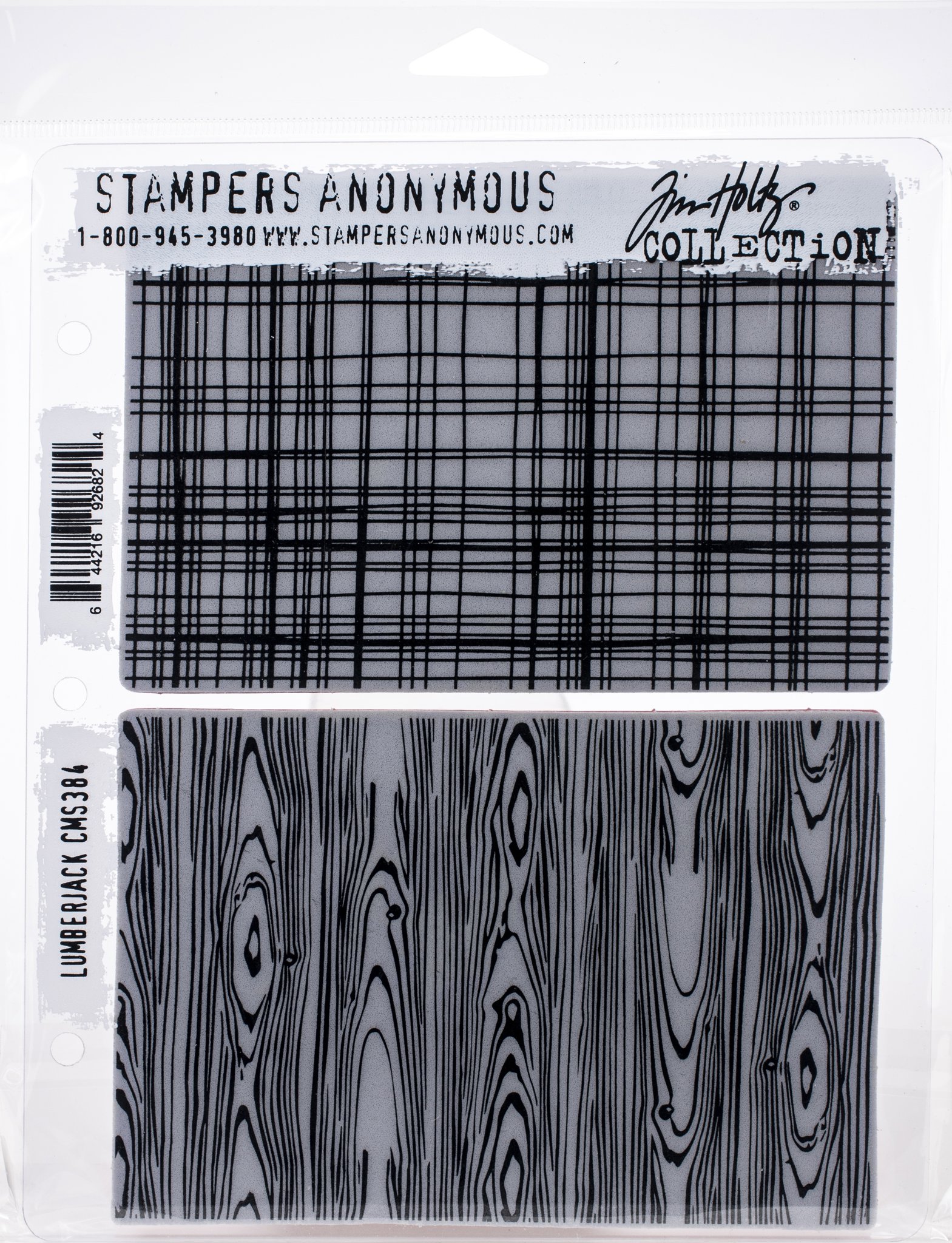 Bild von Tim Holtz Cling Stamps 7"X8.5"-Lumberjack