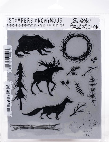 Bild von Tim Holtz Cling Stamps 7"X8.5"-Into The Woods