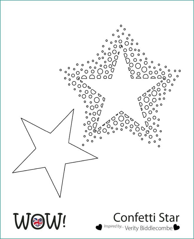 Bild von Wow Schablone - Confetti Star