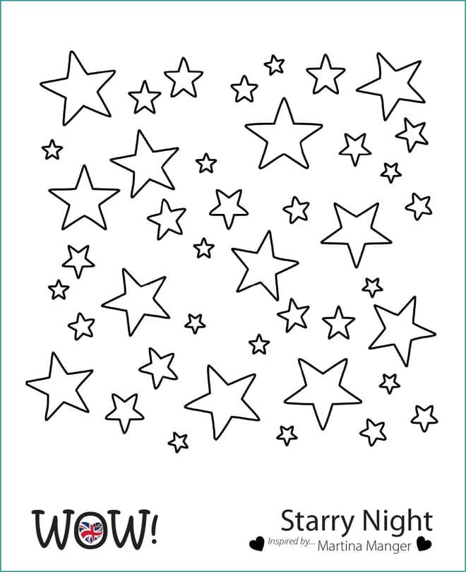 Bild von Wow Schablone - Starry Night