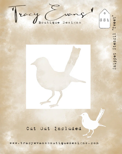 Bild von Tracy Evans - Snippet Stencil "Tweet"