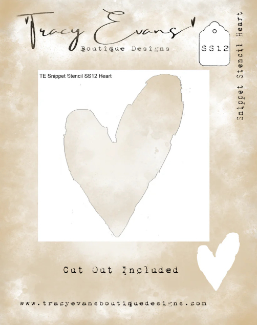 Bild von Tracy Evans - Snippet Stencil "Heart"