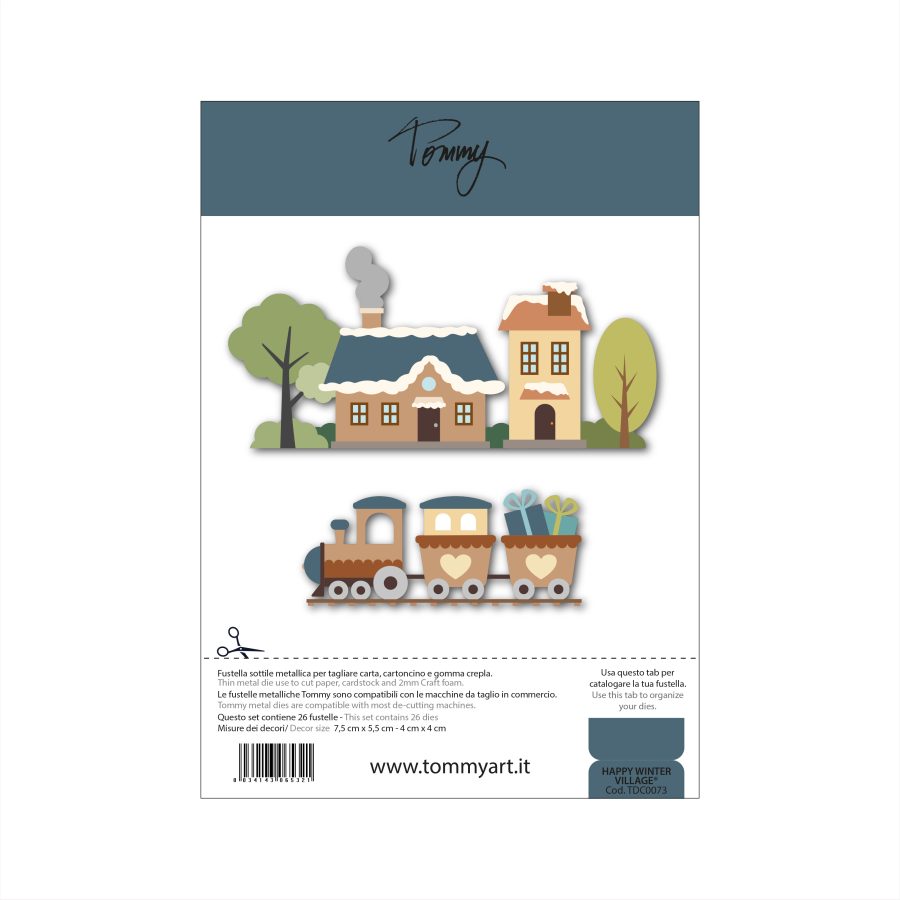 Bild von Happy Winter Village von Tommy Art