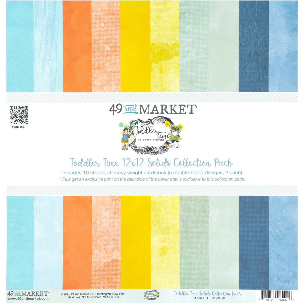 Bild von Toddler Time - 49 & Market Solids Collection Pack 12"X12"