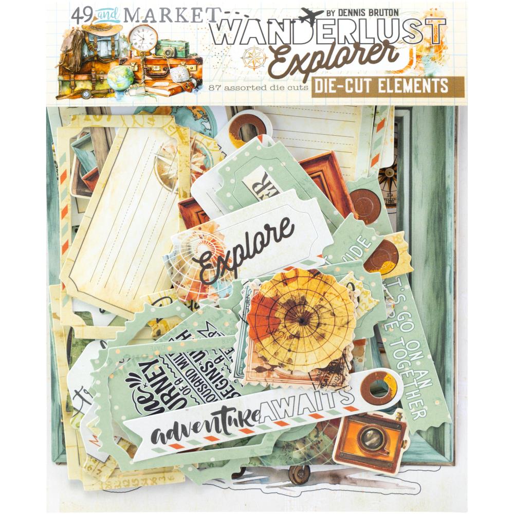 Bild von Wanderlust Explorer - 49 And Market Die-Cut Elements