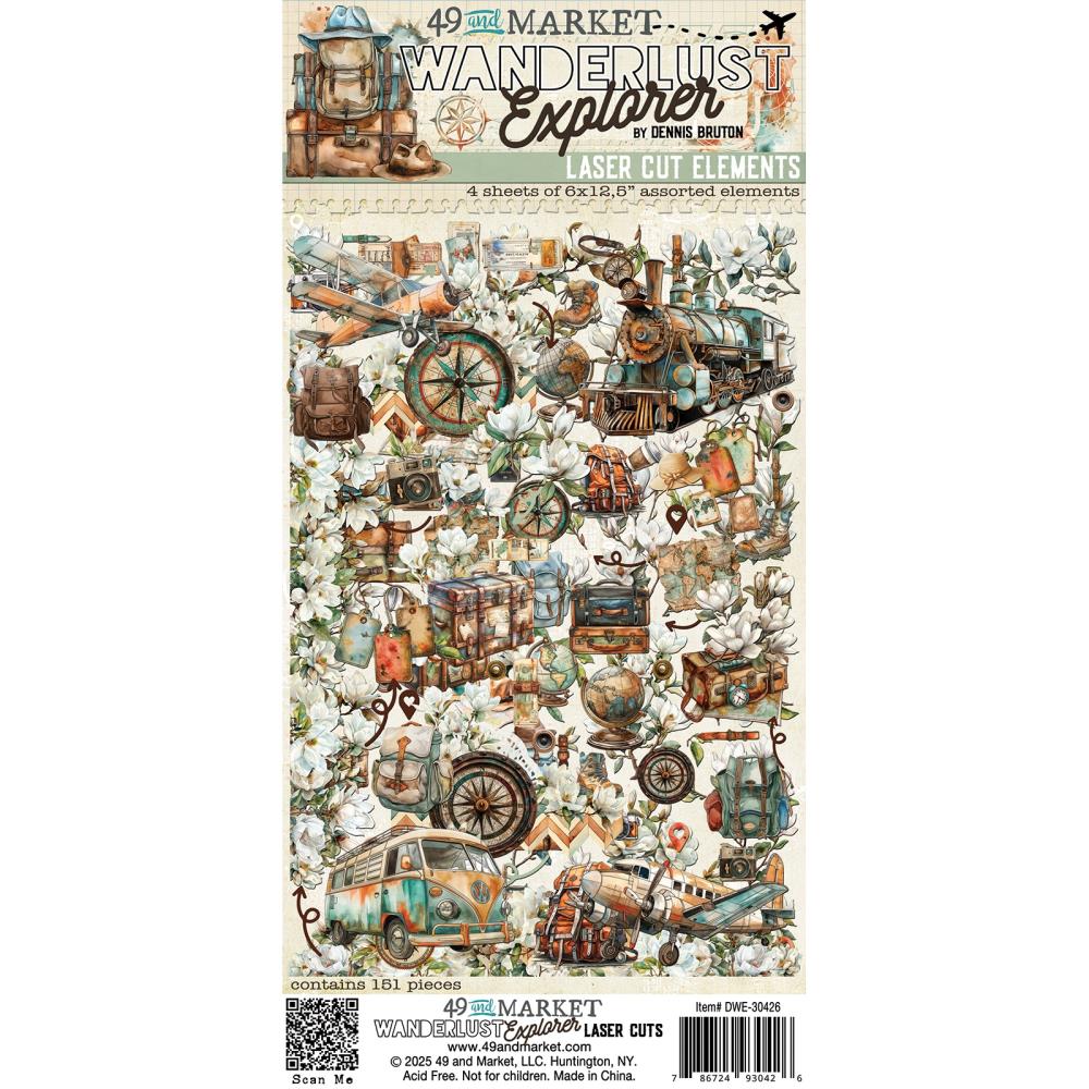 Bild von Wanderlust Explorer - 49 And Market Laser Cut Outs