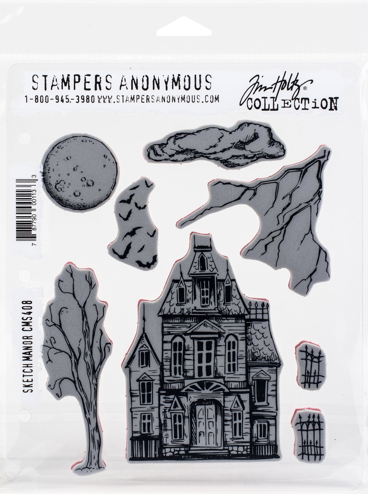 Bild von Tim Holtz Cling Stamps -Sketch Manor