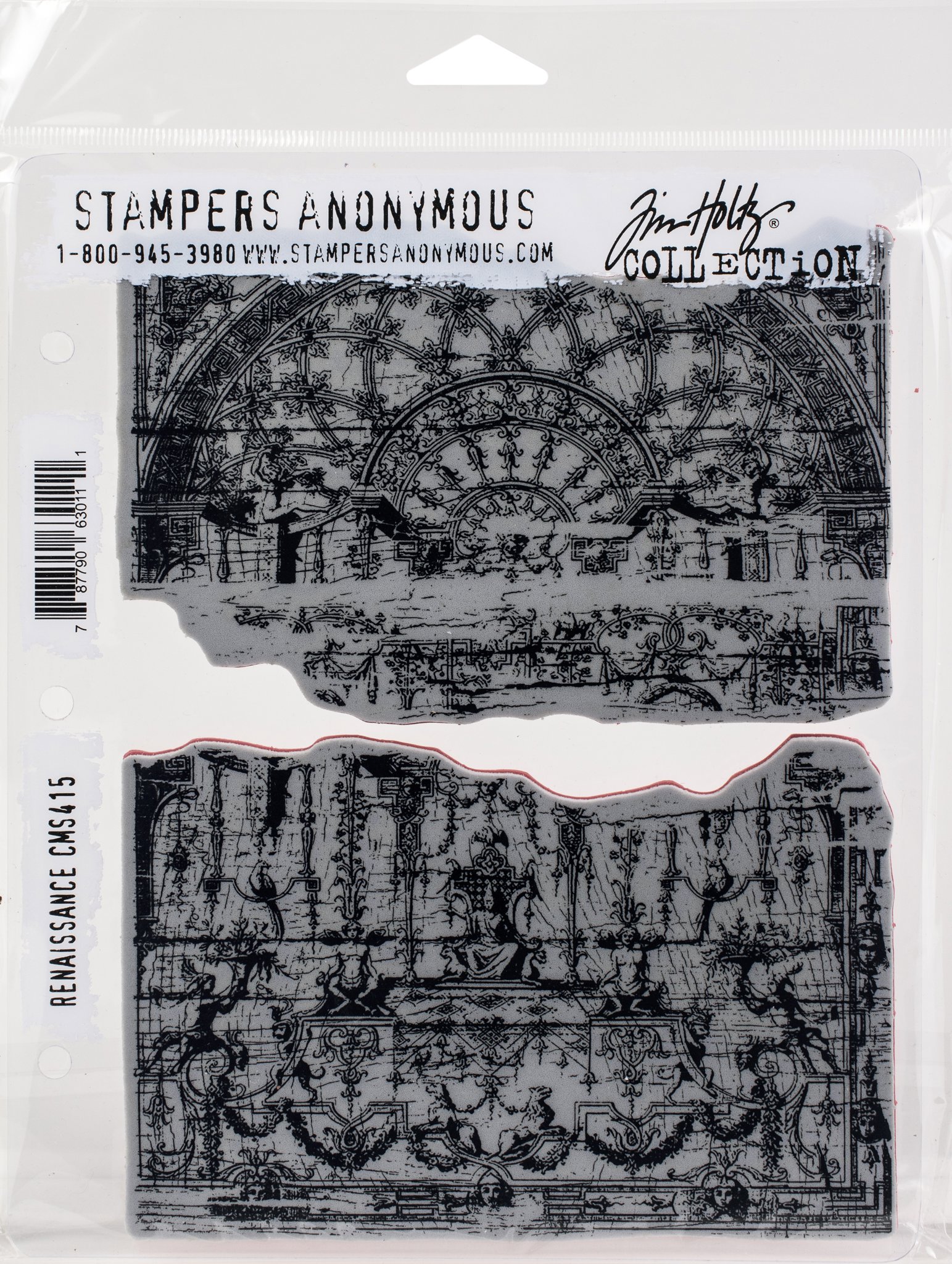 Bild von Tim Holtz Cling Stamps 7"X8.5"-Renaissance