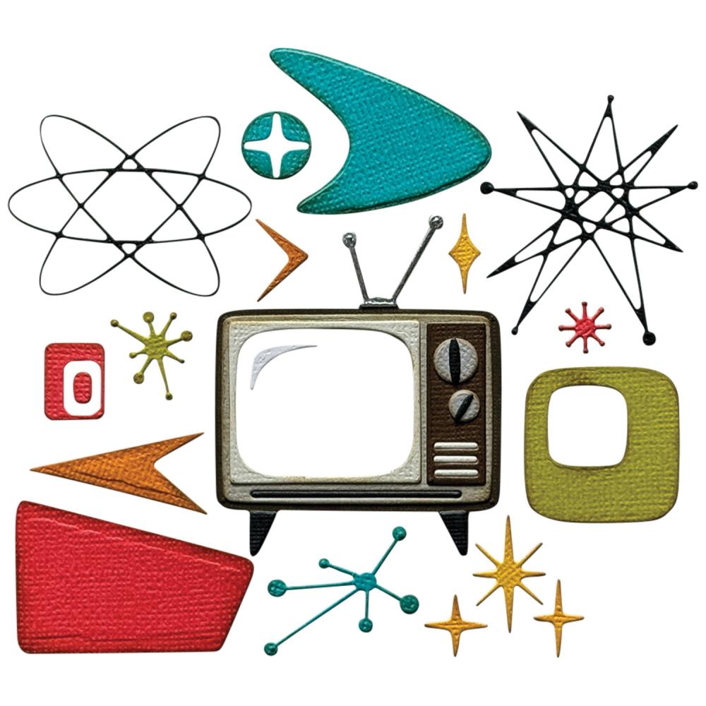 Bild von Vault Atomic Retro - Sizzix Thinlits Die Set by Tim Holtz