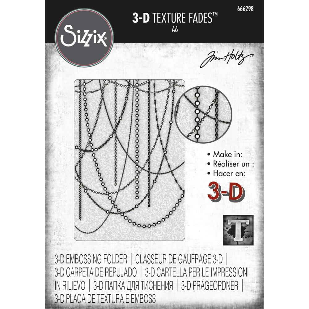 Bild von Sparkle - Sizzix 3D Texture Fades Embossing Folder By Tim Holtz 
