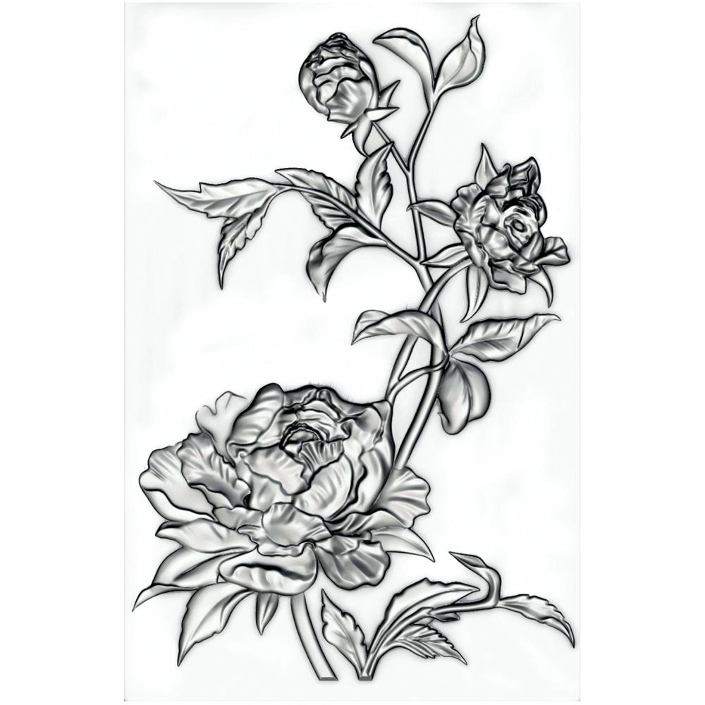 Bild von Mini Roses - Sizzix Texture Fades Embossing Folder by Tim Holtz