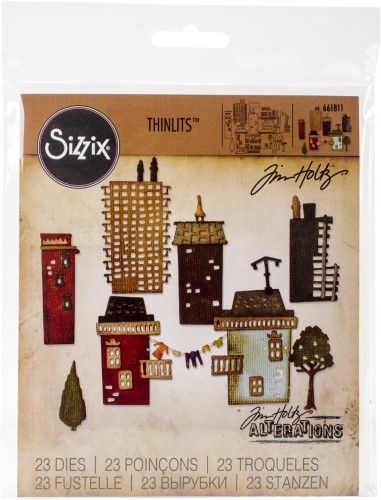 Bild von Suburbia Cityscape - Sizzix Thinlits Dies by Tim Holtz