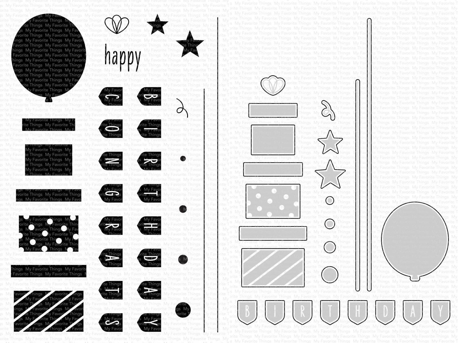 Bild von Celebrate You Bundle -  My Favorite Things Die-namics Die & Stamp