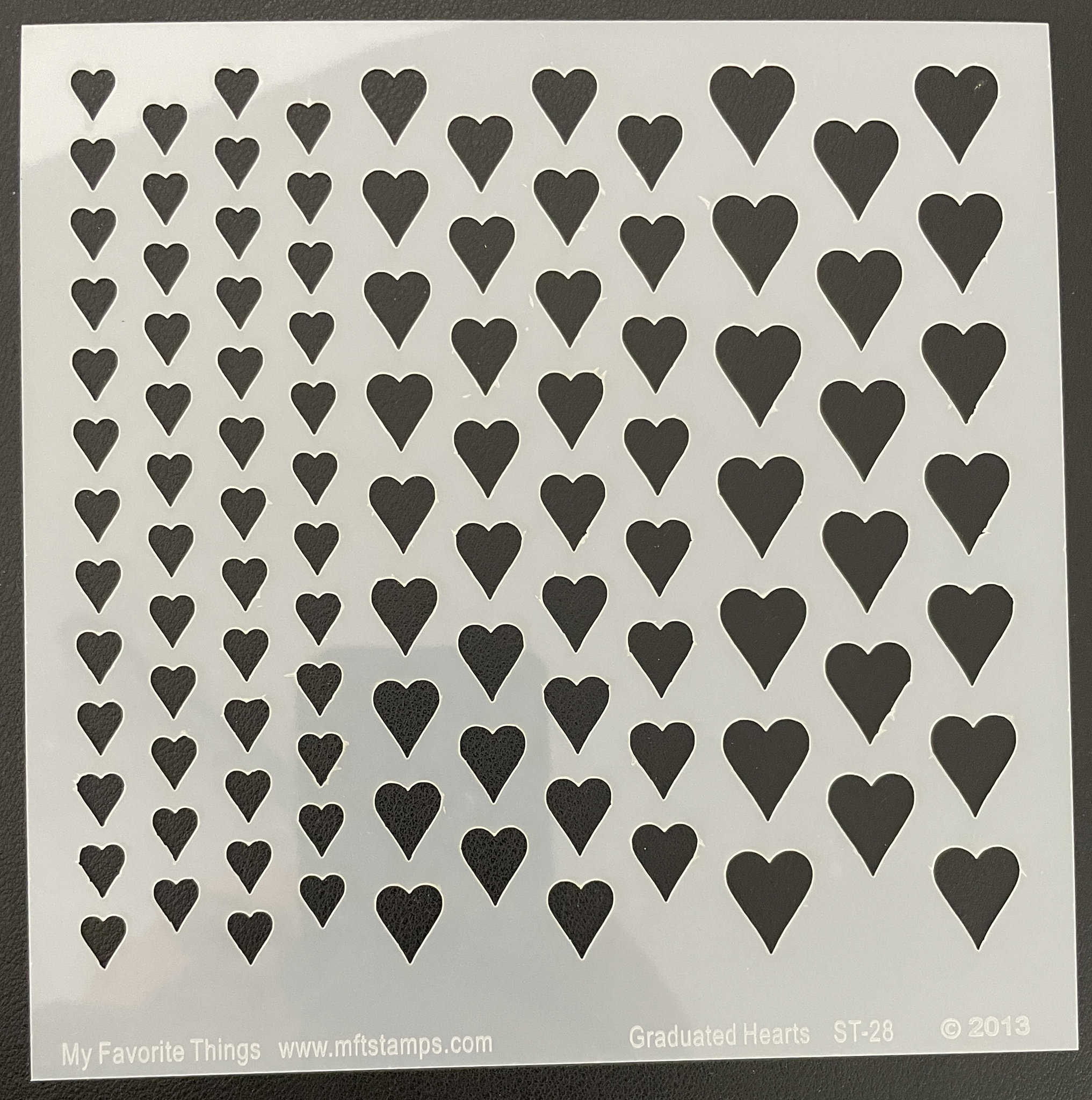 Bild von Graduated Hearts - MIX-ables Stencils