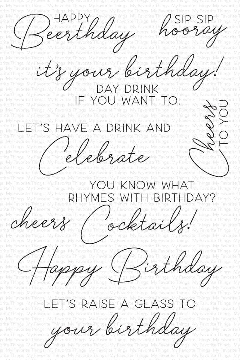 Bild von Raise A Glass - Clear Stamps