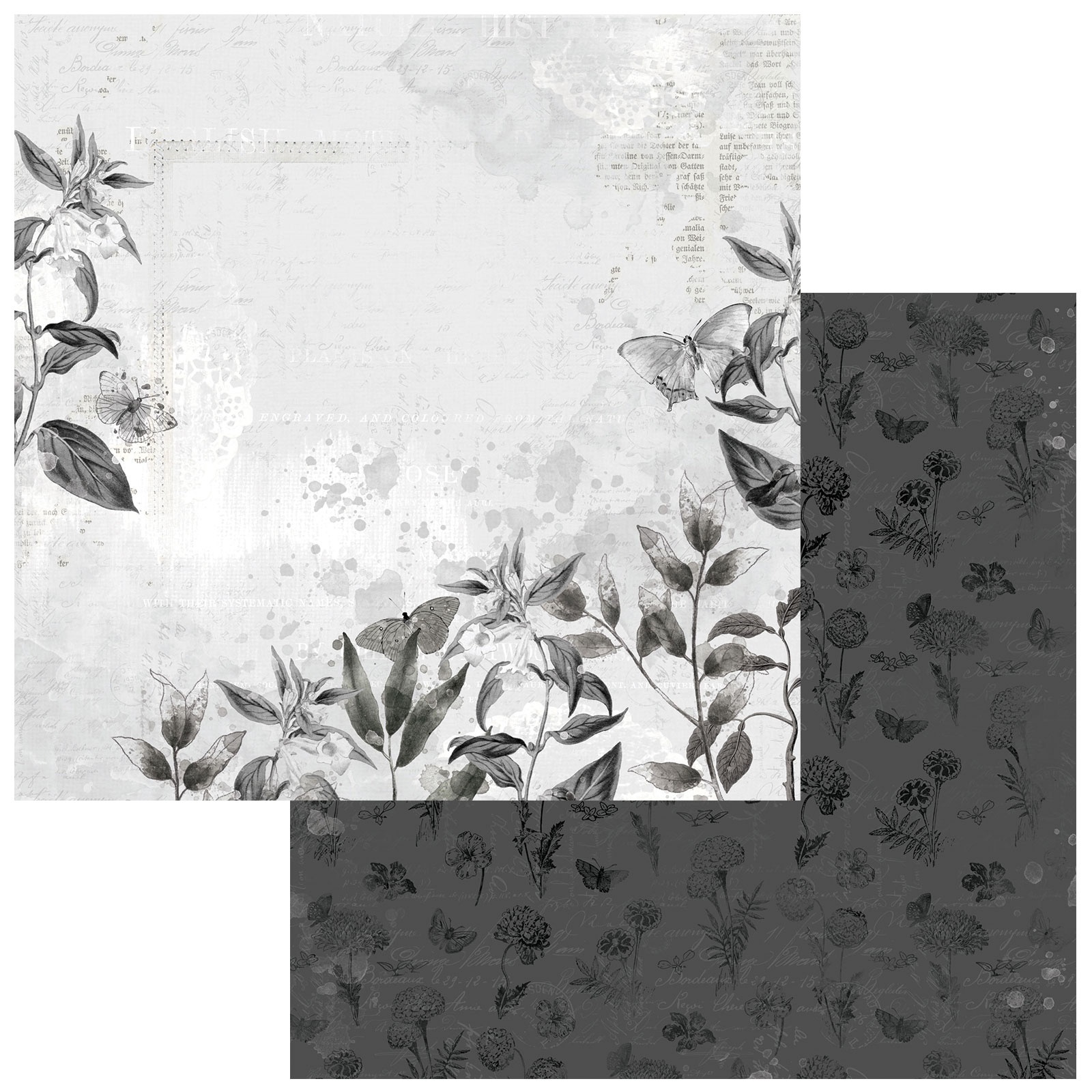 Bild von Color Swatch: Charcoal Double-Sided Cardstock 12"X12"-#1