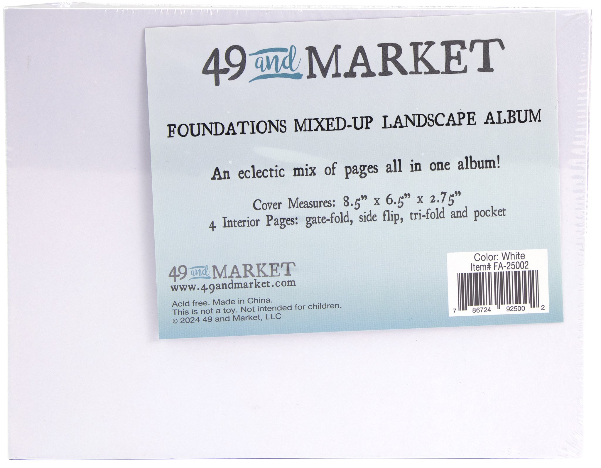 Bild von 49 & Market Foundations Mixed Up Album-Landscape, White