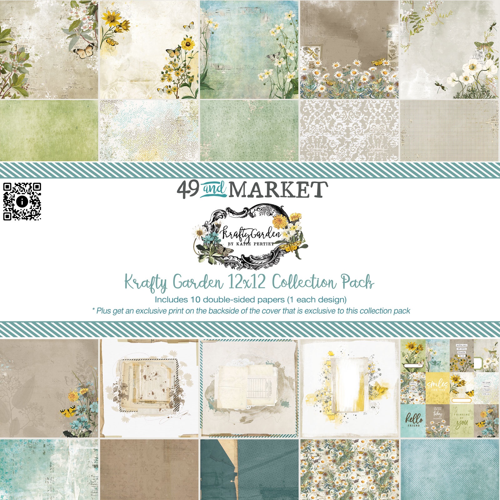 Bild von 49 And Market Collection Pack 12"X12"-Krafty Garden