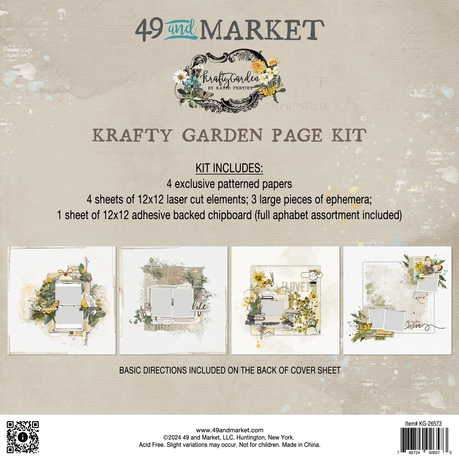 Bild von 49 And Market Page Kit-Krafty Garden